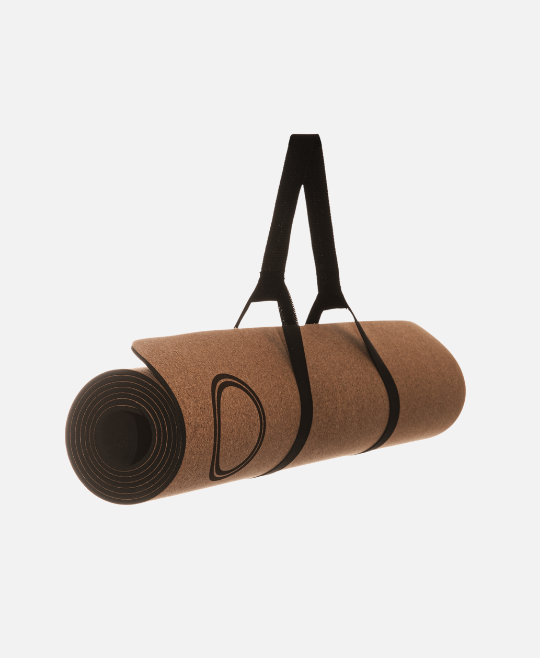 Eco-Friendly Cork Yoga Mat with Rubber Base