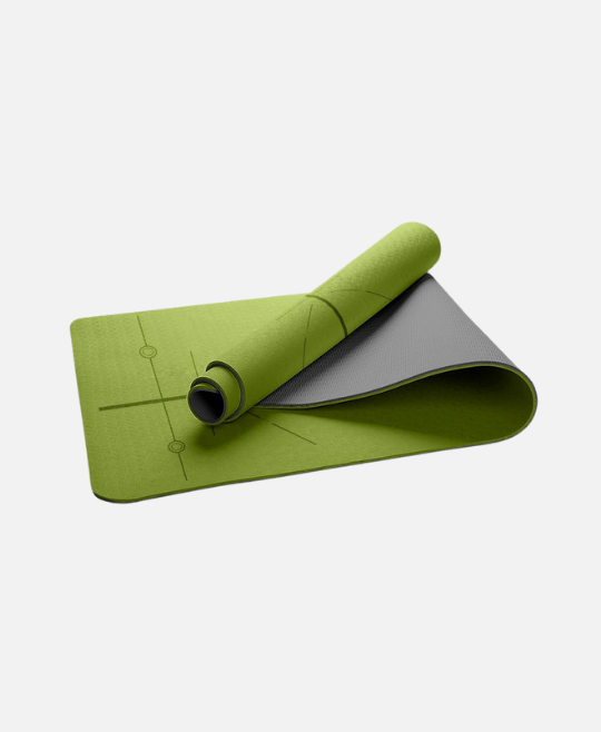 Biodegradeable TPE Yoga Mat Midline Pattern